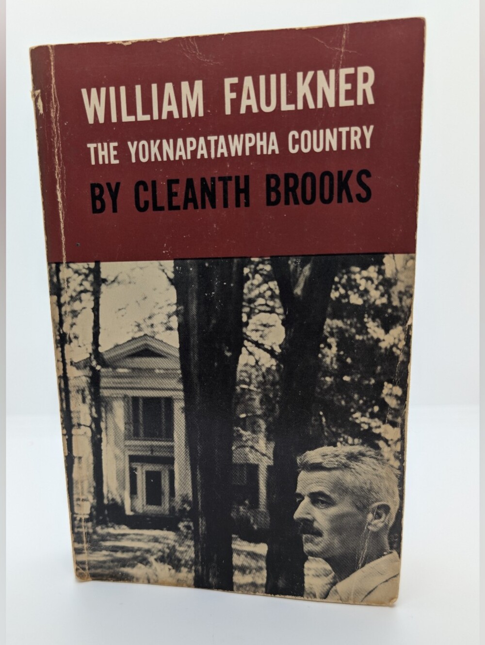 William Faulkner The Yoknapatawpha Country by Cleanth Brooks - Soft Red Cover